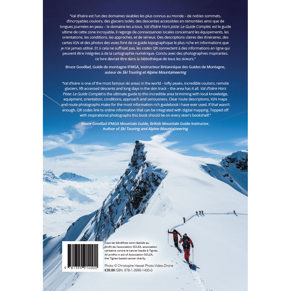 Back cover of Val d'Isere Hors Piste Le Guide Complet